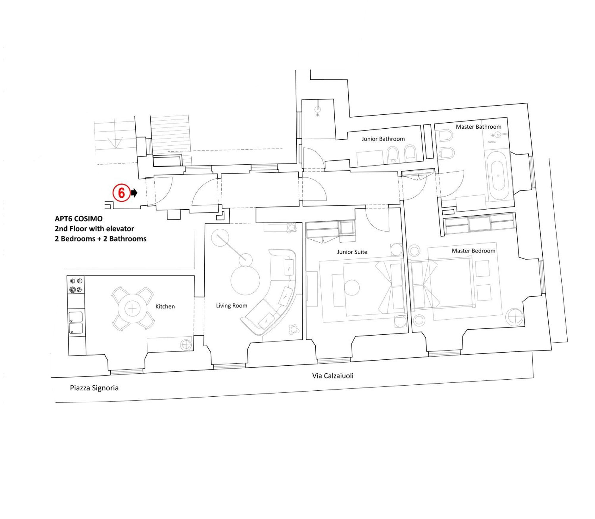 - Palazzo Signoria Luxury 6 Appartement